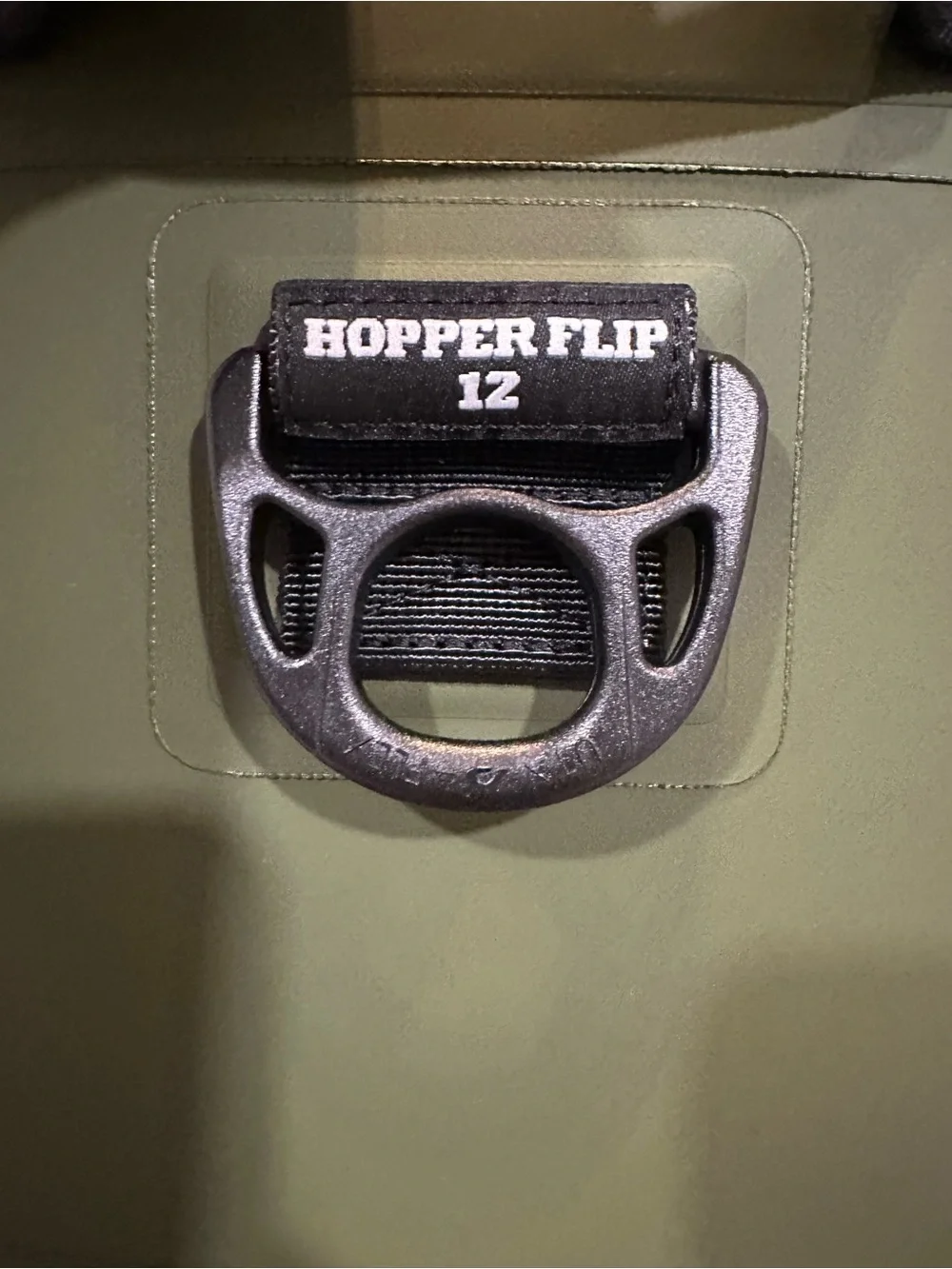 yeti olive/black hopper flip 12 soft cooler